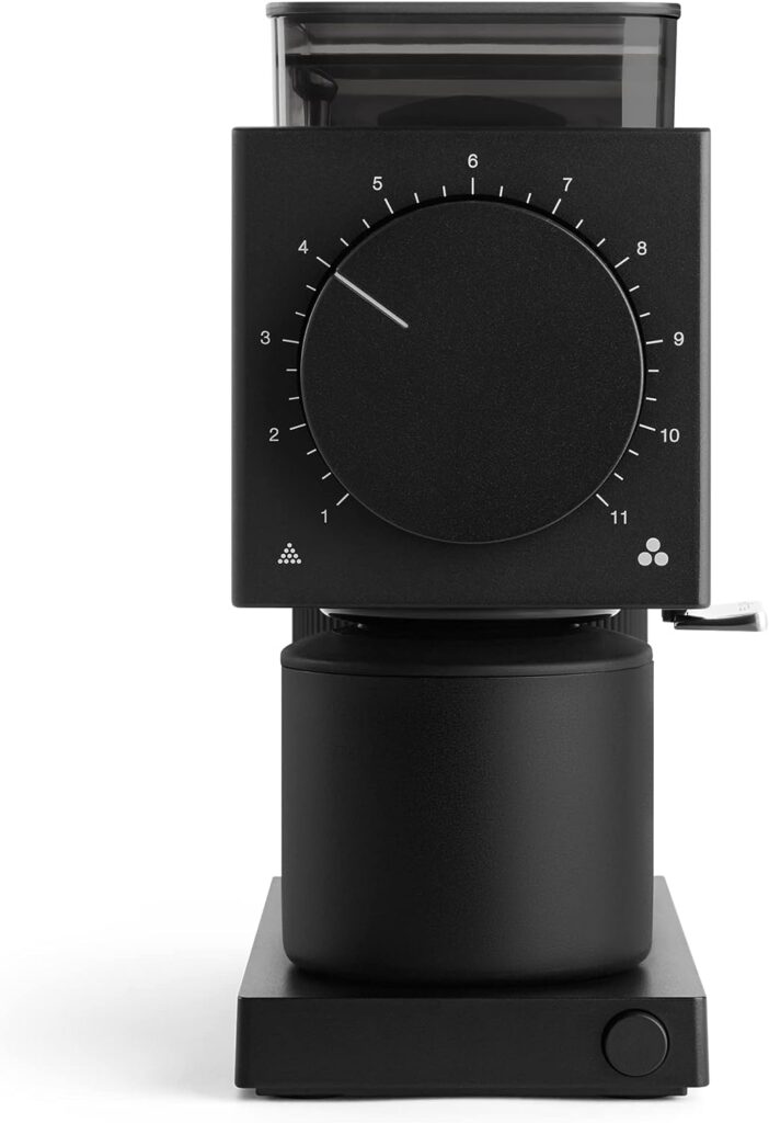 Fellow Ode Brew Grinder - Burr Coffee Grinder Electric - Coffee Bean Grinder with 31 Settings for Drip, French Press  Cold Brew - Small Footprint Electric Grinder - Matte Black